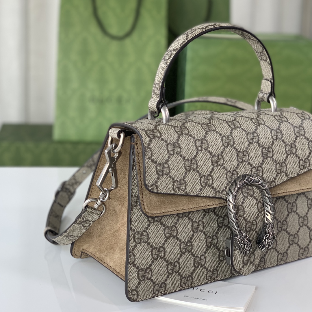 Gucci Classic Vintage-Inspired Leather Handbag