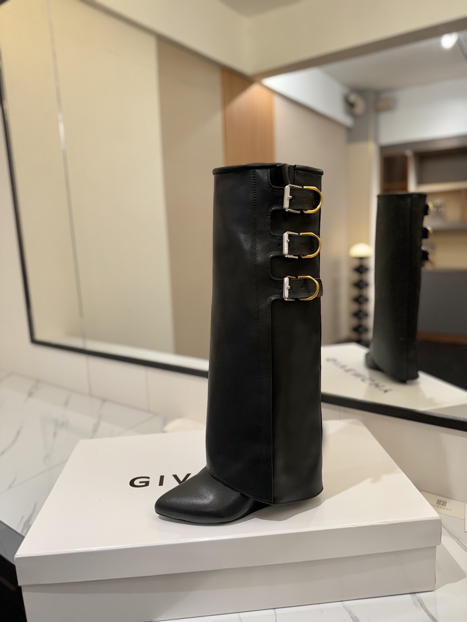 Givenchy Classic Calfskin Leather Boots