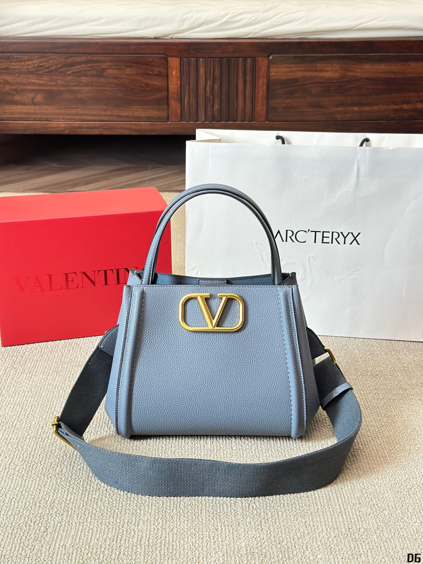 ALLTIME Small Grainy Calfskin Handbag