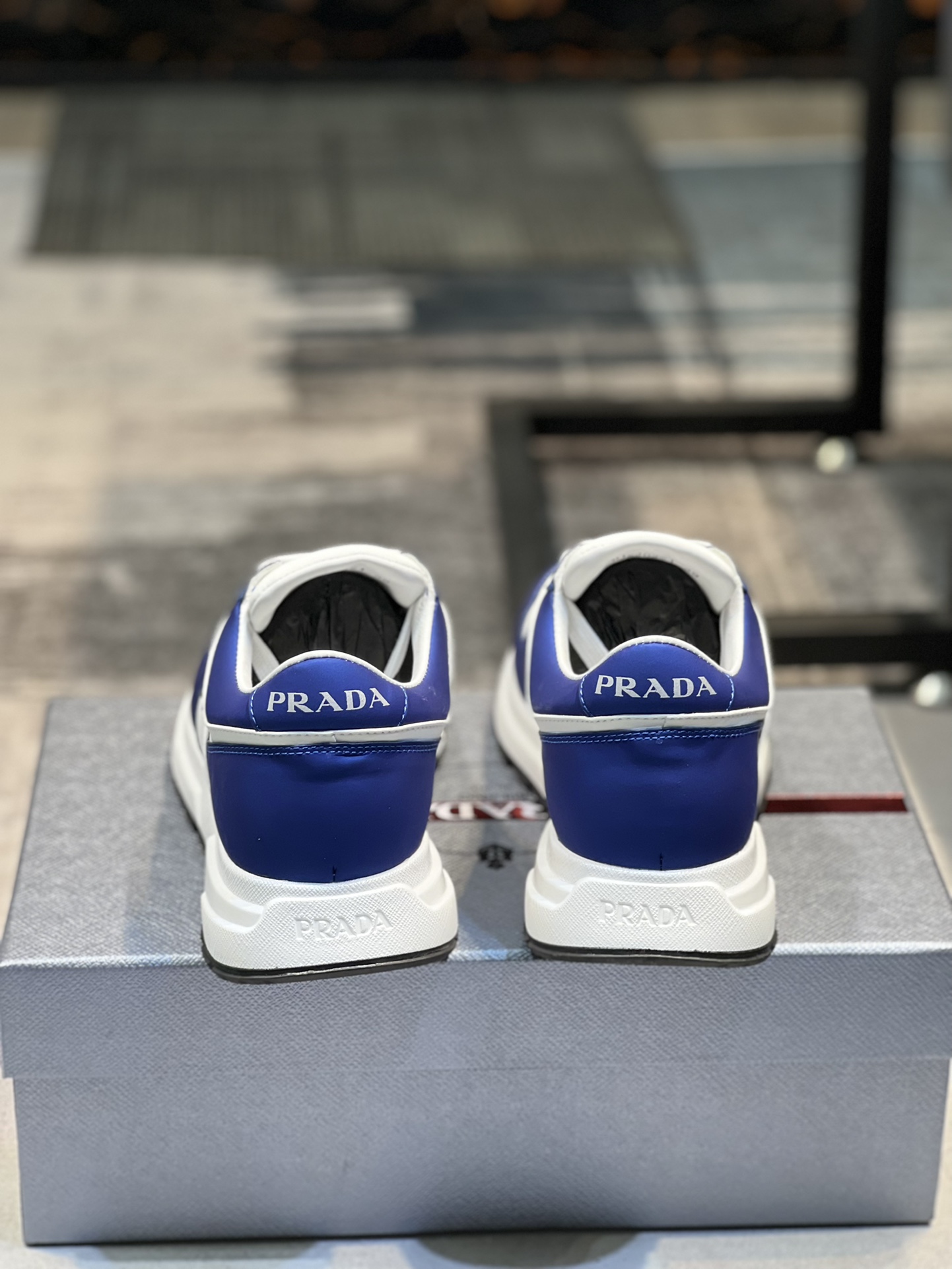 Prada Leather Minimalist Sneakers