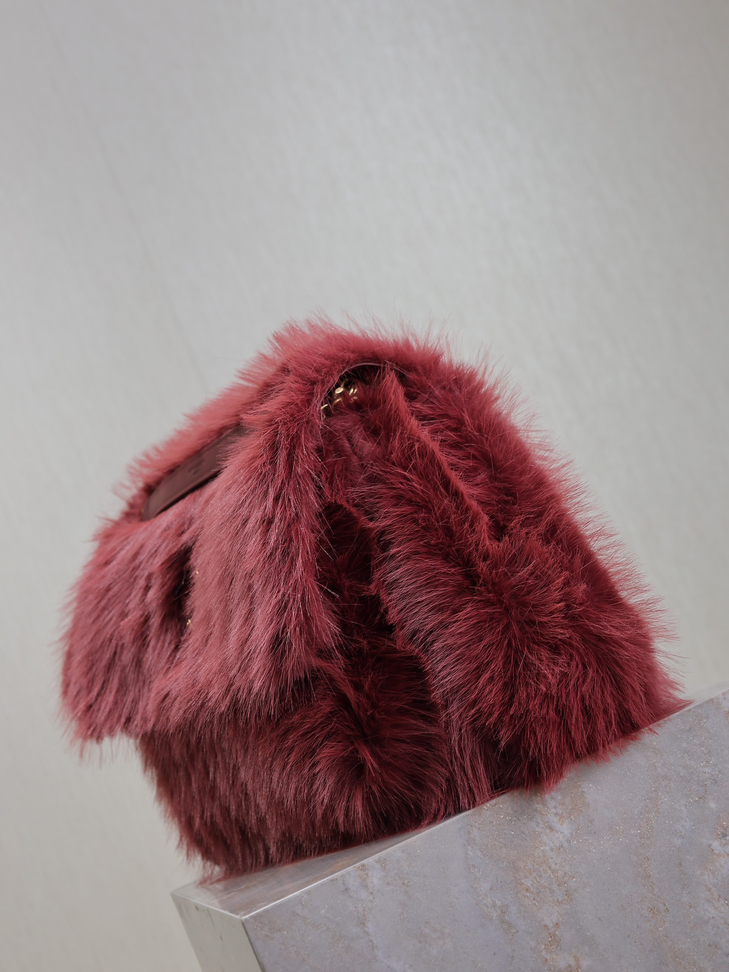 Saint Laurent Niki Bag in Rabbit Fur