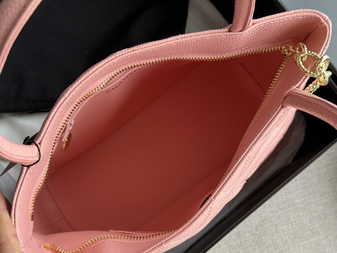 Chanel Small Grained Lambskin Large Tote Bag