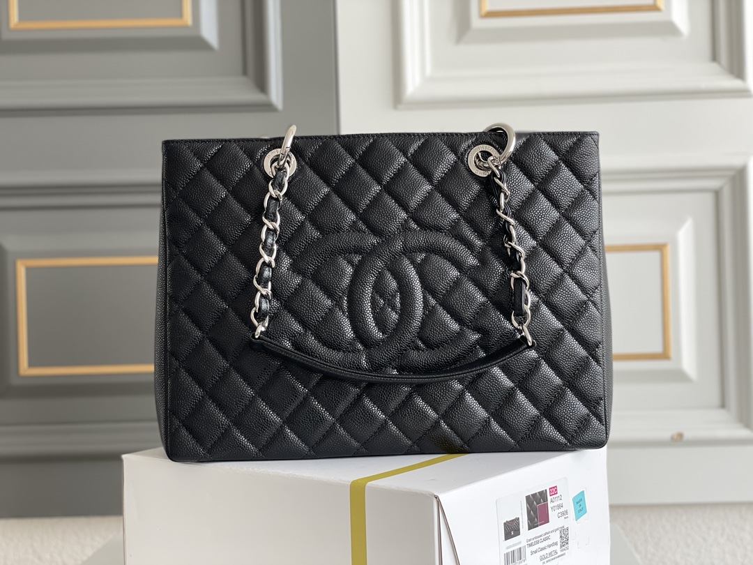 Chanel Small Grained Lambskin Large Tote Bag