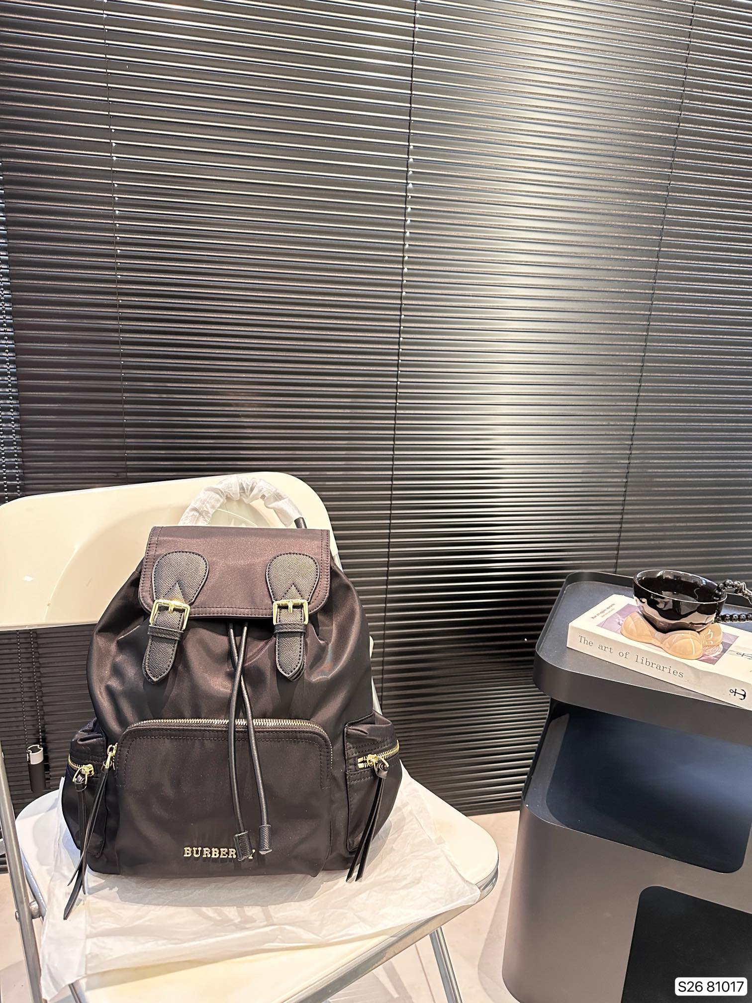 Burberry Flap-Over Backpack