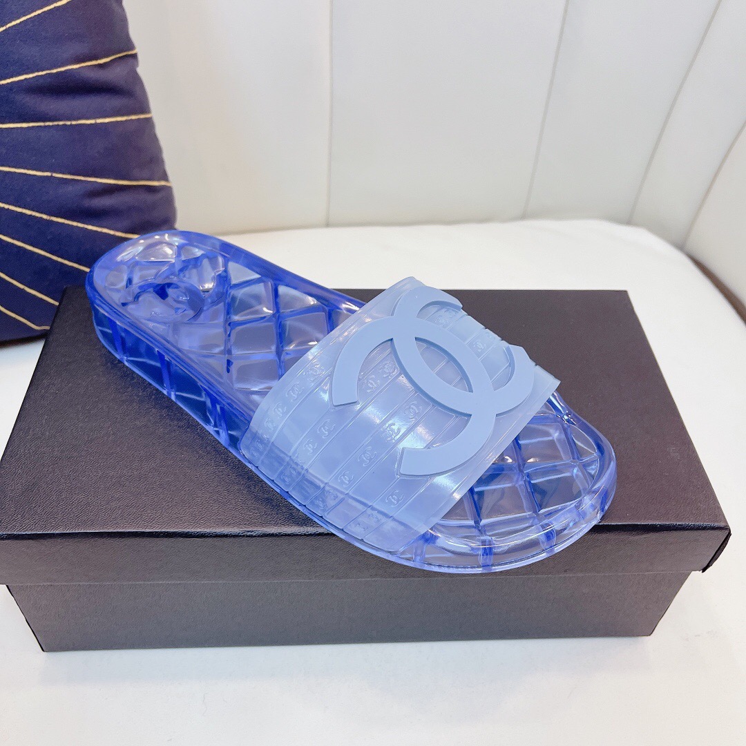 Chanel Crystal Couple Slippers