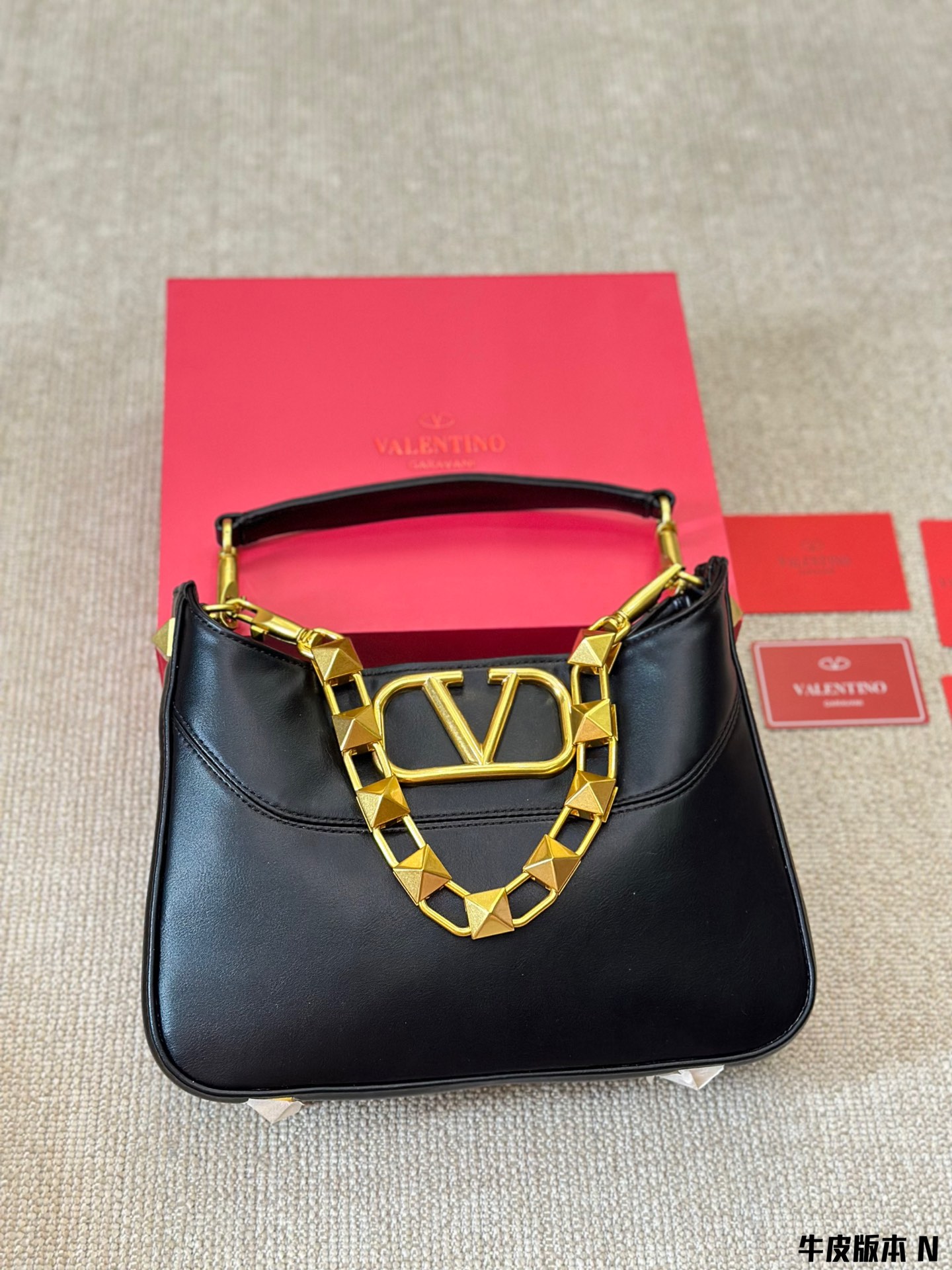 Valentino Classic Leather Handbag & Crossbody Bag