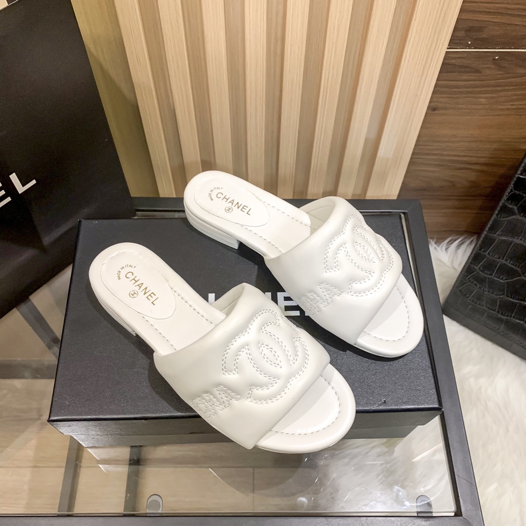 Chanel Soft Suede Slippers