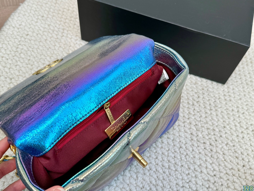 Chanel Laser-Cut Lambskin Bag