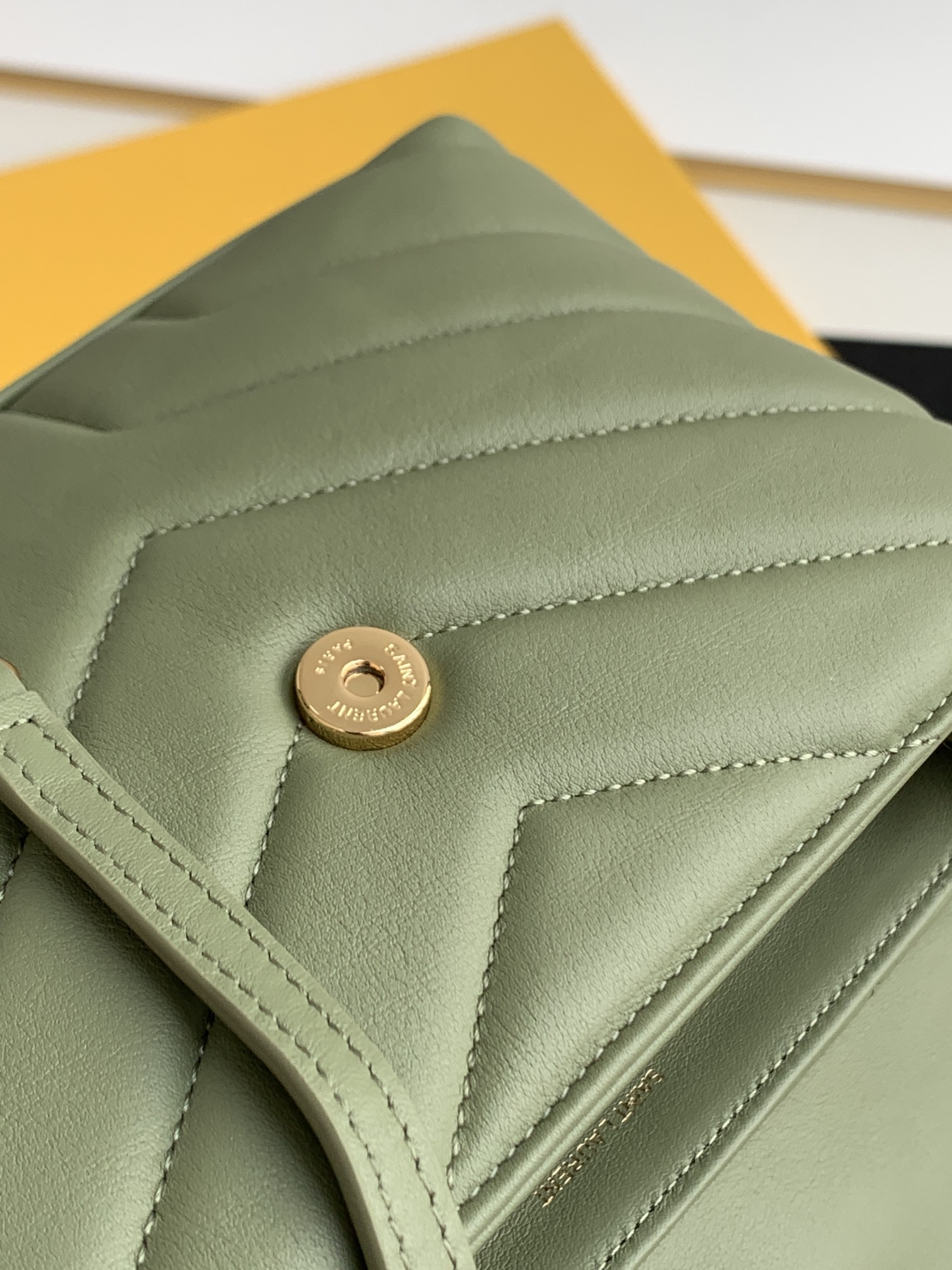 Saint Laurent Paris Green Leather Women's Crossbody Bag