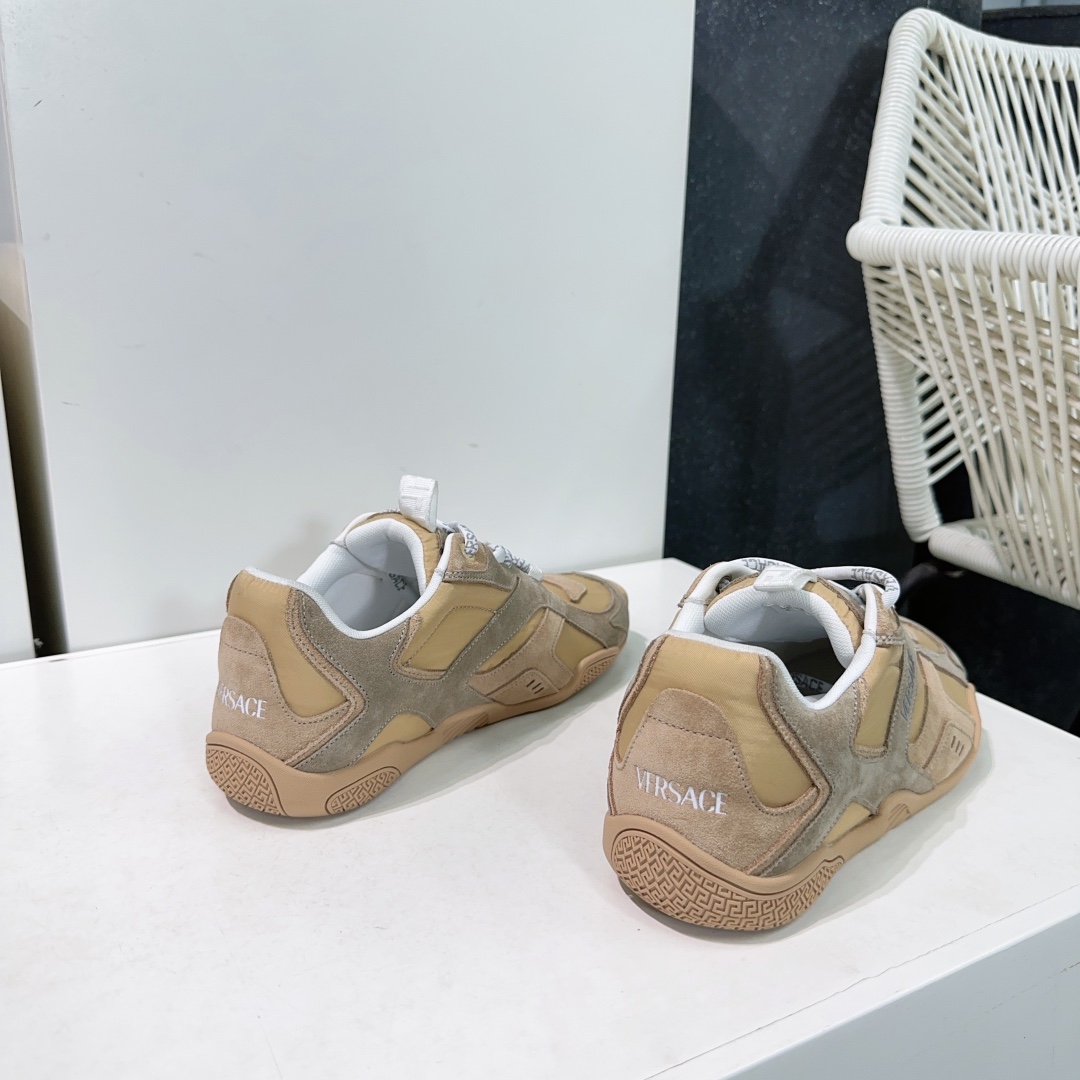 Versace Galaxia Leather Sneakers Casual Shoes