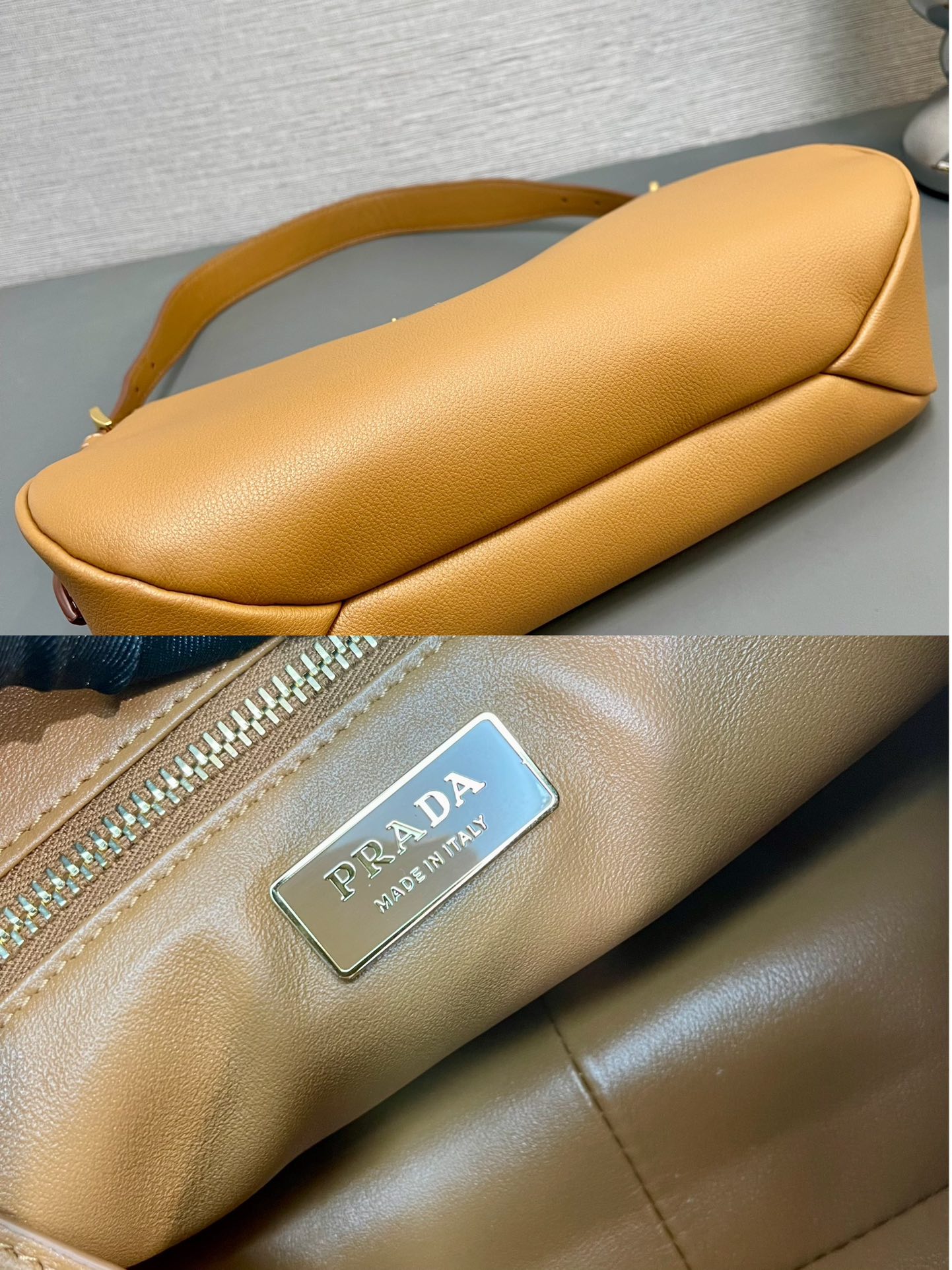 Prada Aimée Medium Leather Shoulder Bag