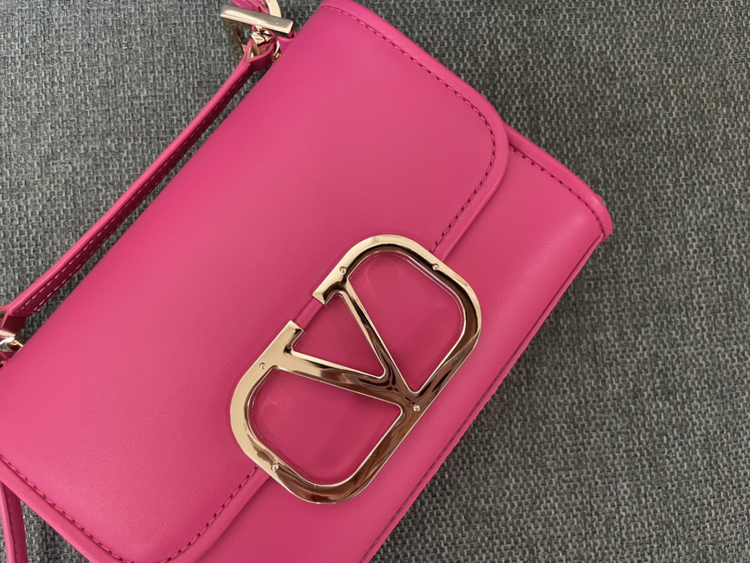 Valentino Rose Quartz Leather Crossbody Bag