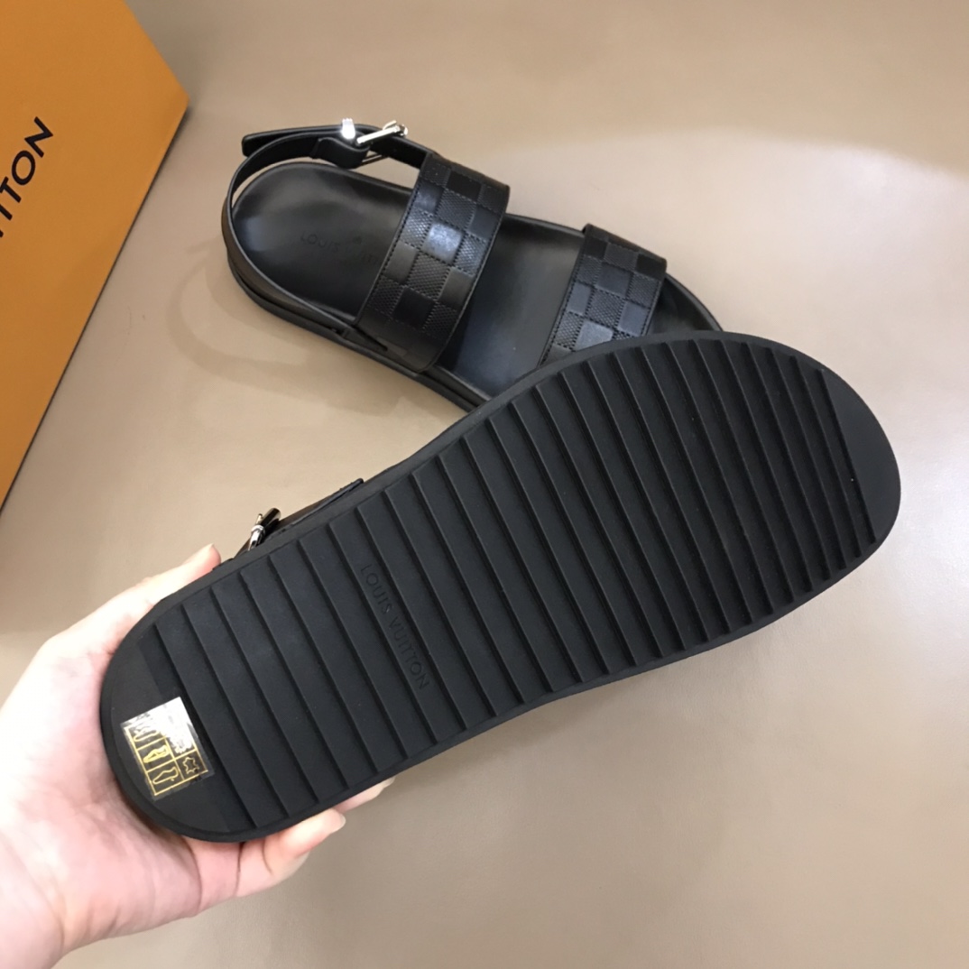 Louis Vuitton Black Sandals