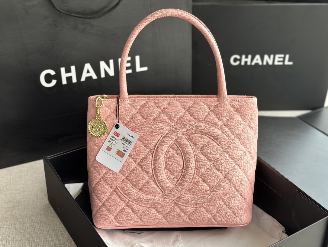 Chanel Small Grained Lambskin Large Tote Bag