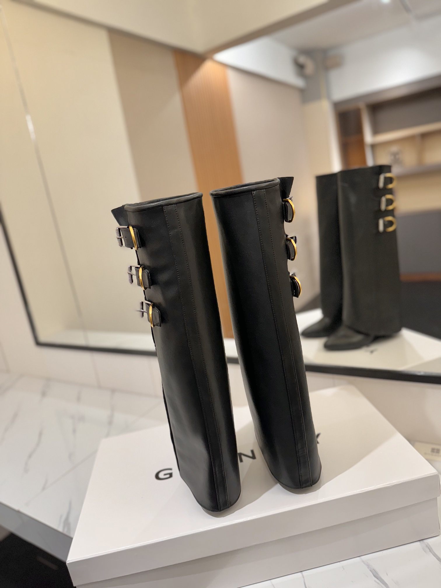 Givenchy Classic Calfskin Leather Boots