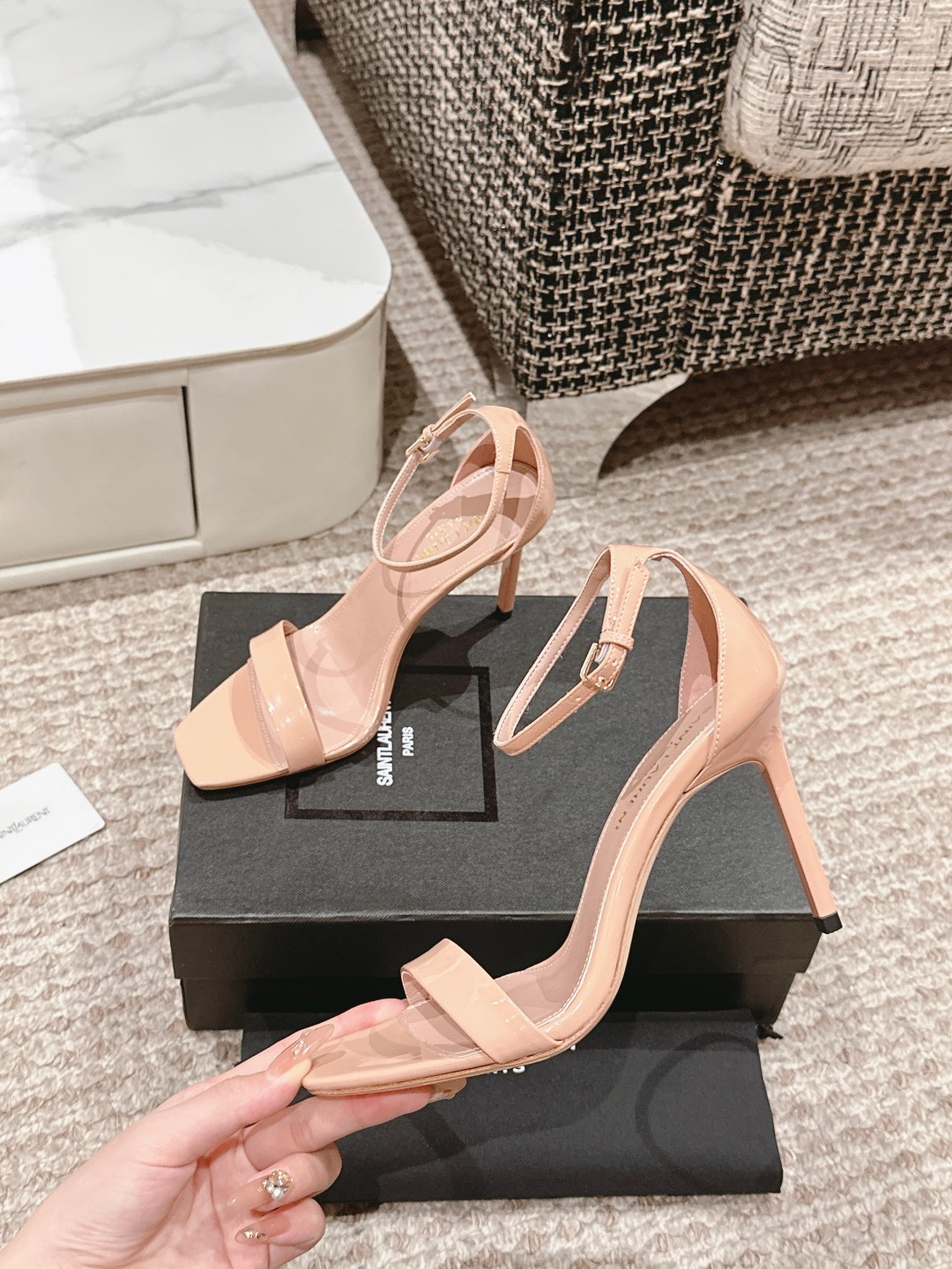 Saint Laurent Peekaboo High Heels