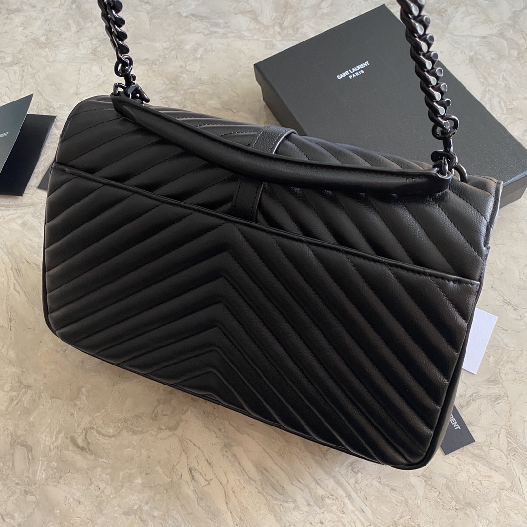 Saint Laurent Classic Leather Twill Handbag