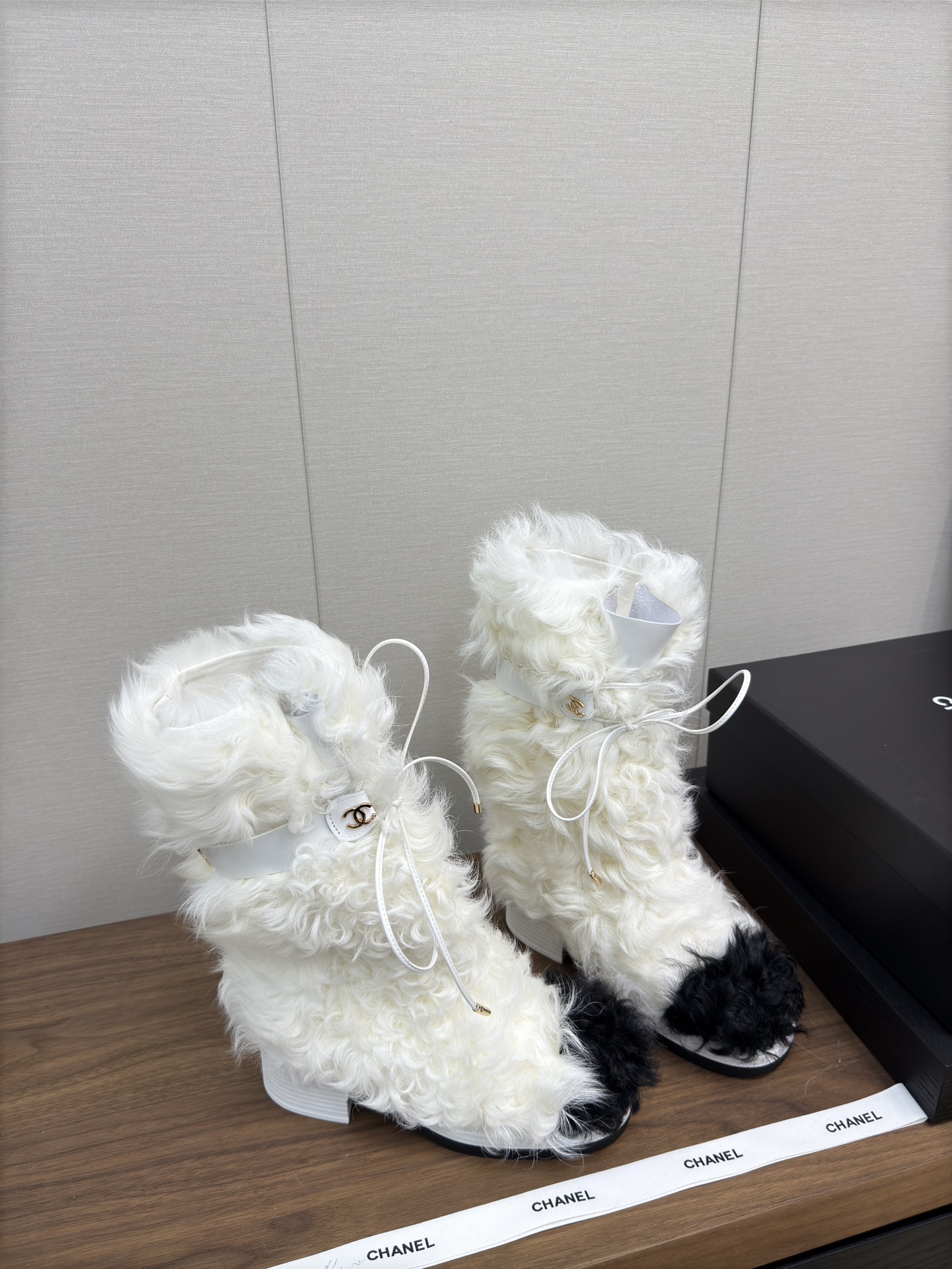 Chanel Furry Boots