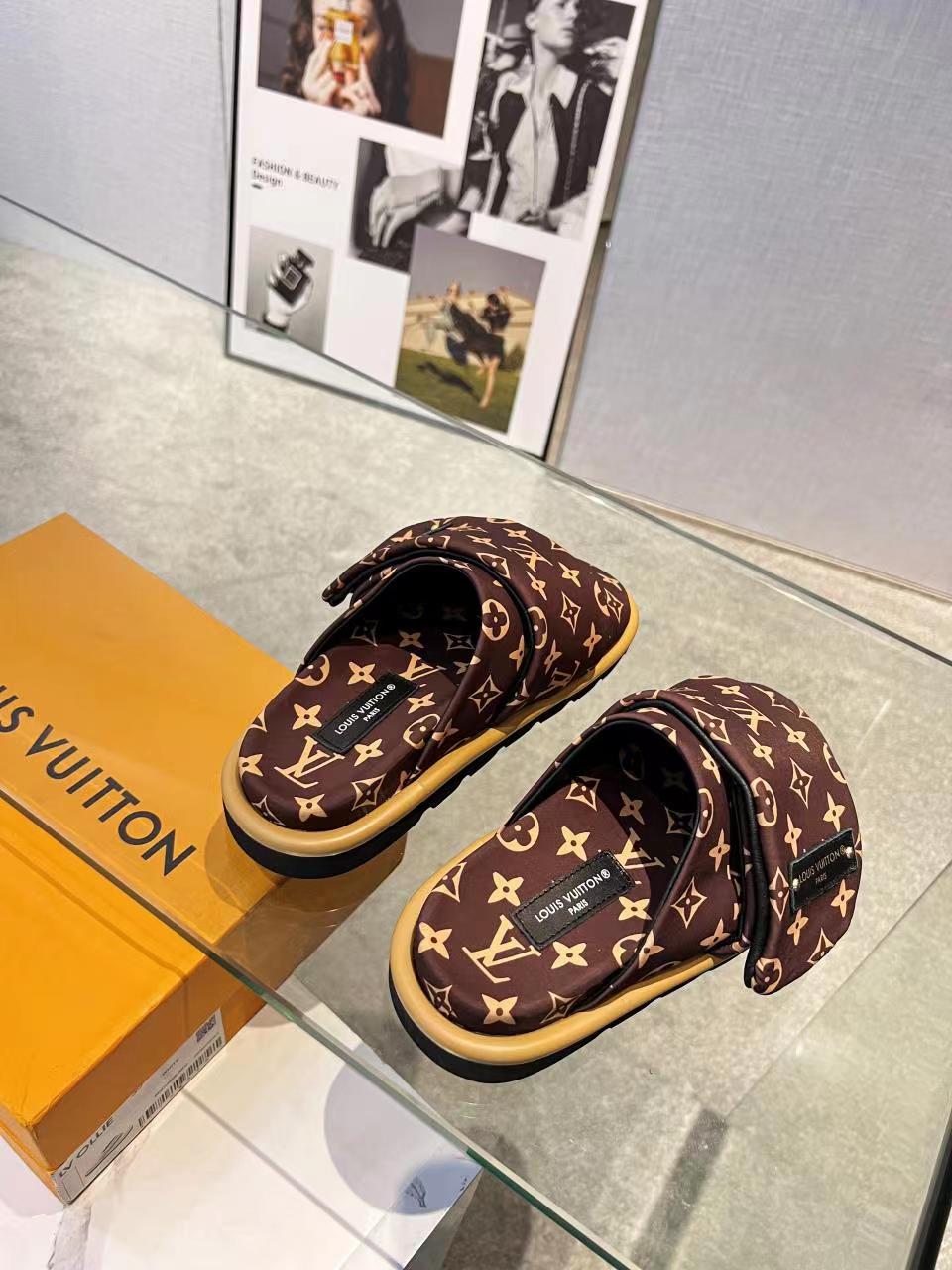 Original big brand luxury goods 1:1 high-end quality top qualityLouis vuitton new presbyopic sandals