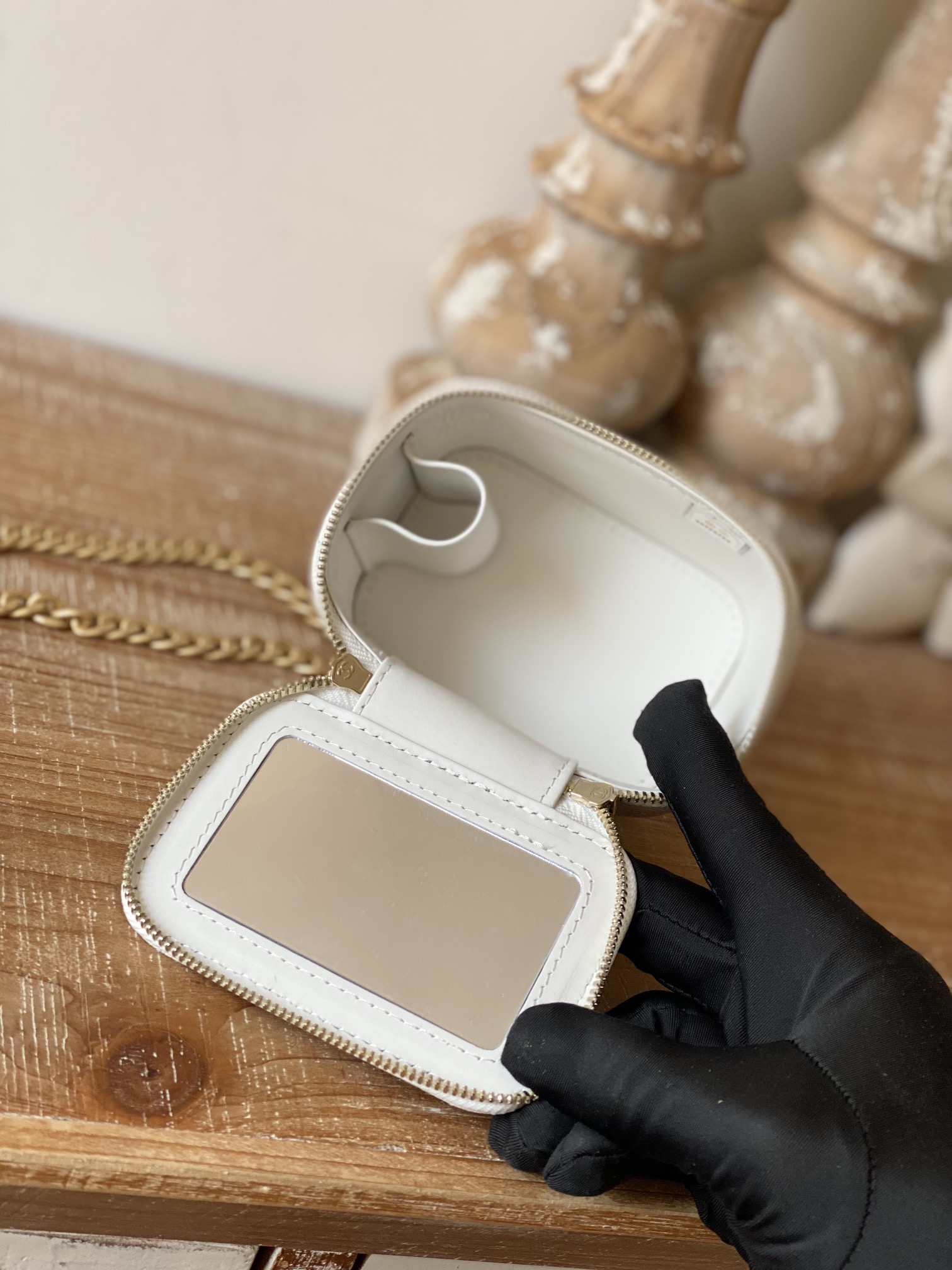 Chanel Lambskin Mini Makeup Pouch