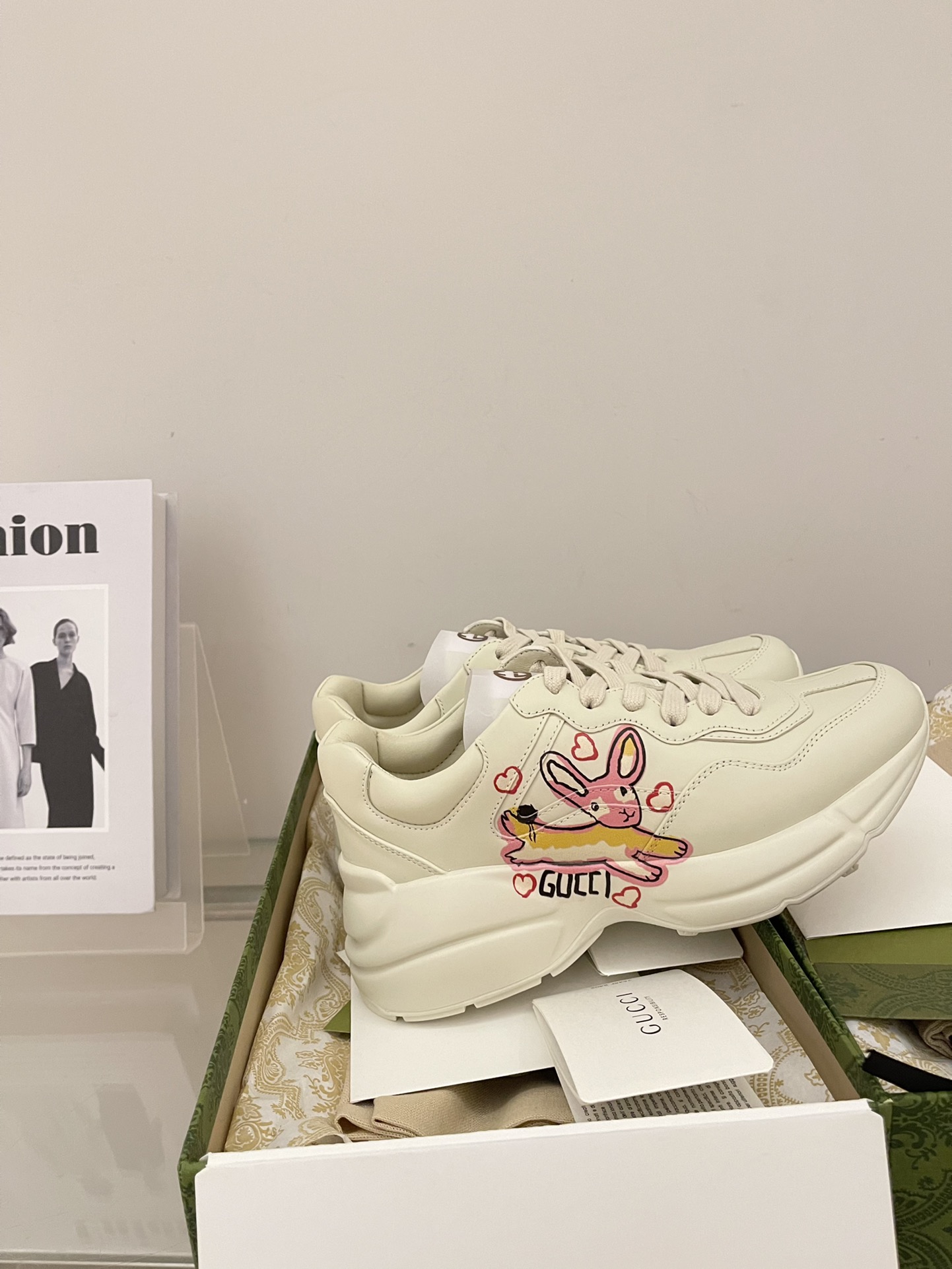 Gucci Leather Collaborative Chunky Sneakers