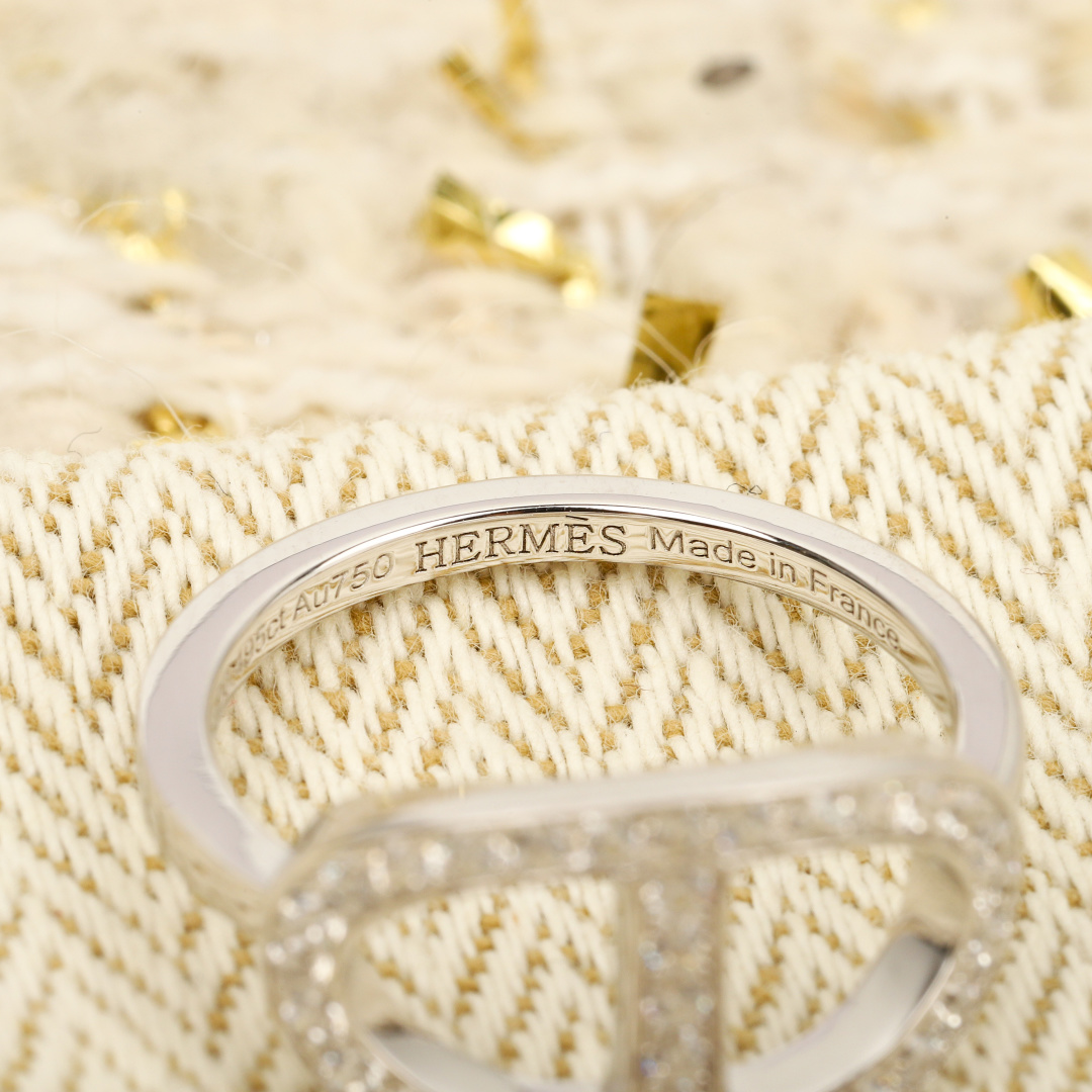 Hermès Chaine d'ancre Verso Ring