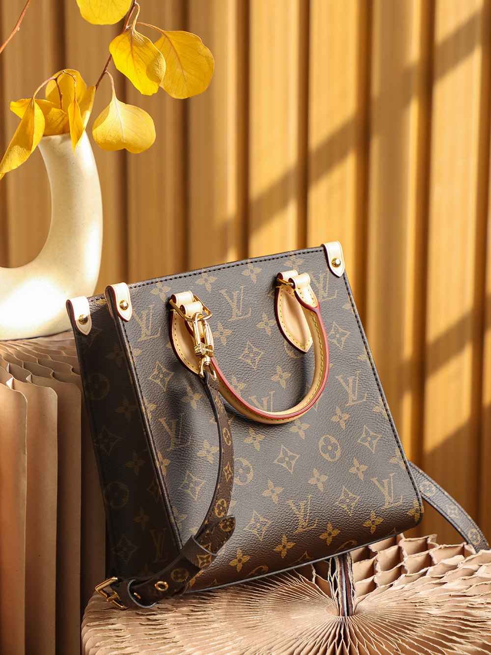 LV Monogram Tote Crossbody Bag