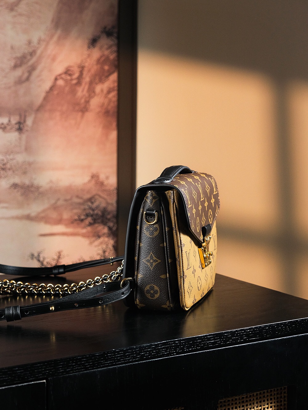 LV Chipped Courier Bag