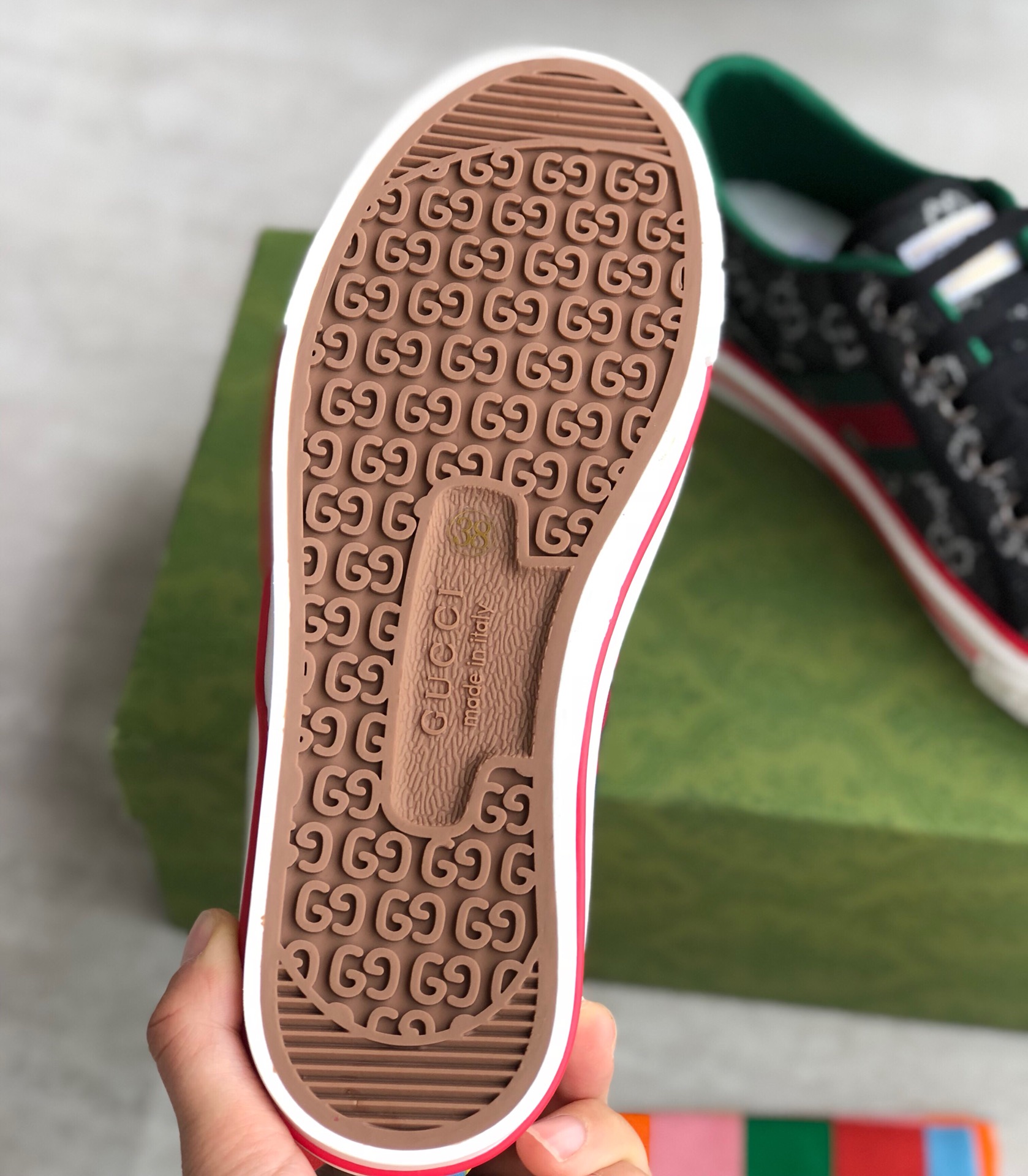 Gucci Classic Leather Sneakers/Flat Shoes