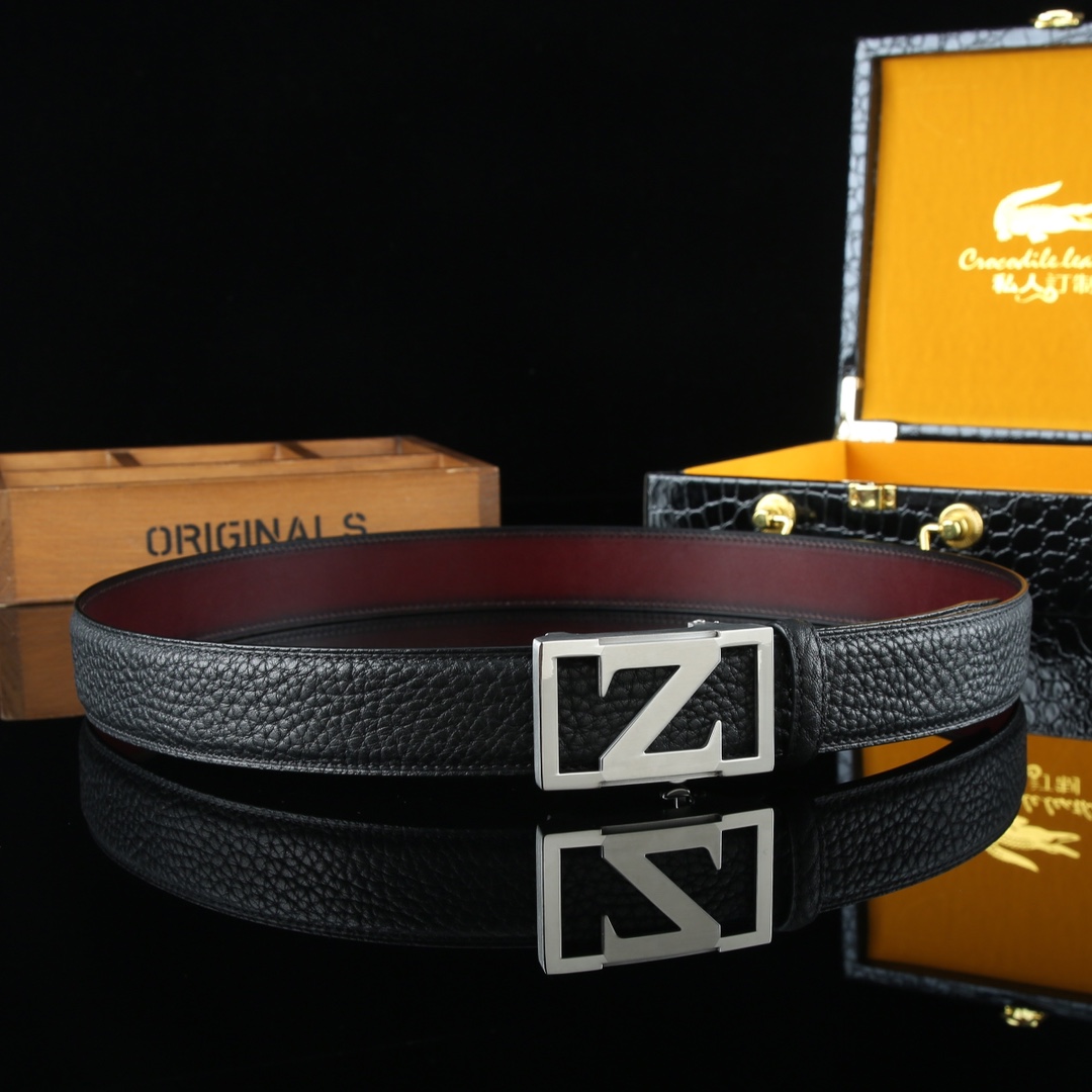 Z Logo Leather Belt