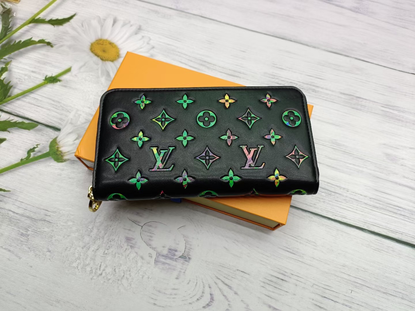 Louis Vuitton Classic Black Clutch Bag