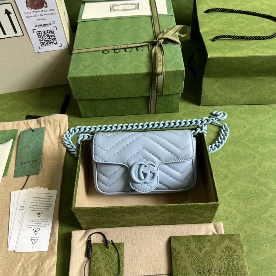 Gucci GG Marmont Sheepskin Shoulder & Crossbody Bag