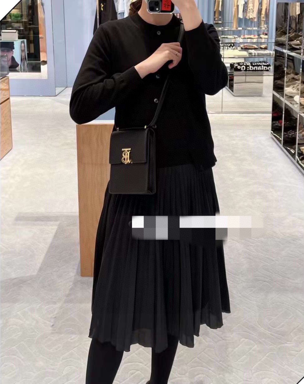 Burberry Leather Mini Crossbody Bag