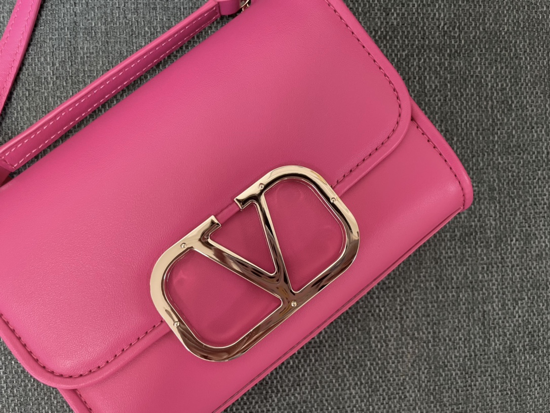 Valentino Rose Quartz Leather Crossbody Bag