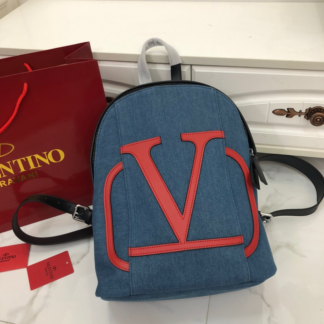Valentino Denim Jean Backpack
