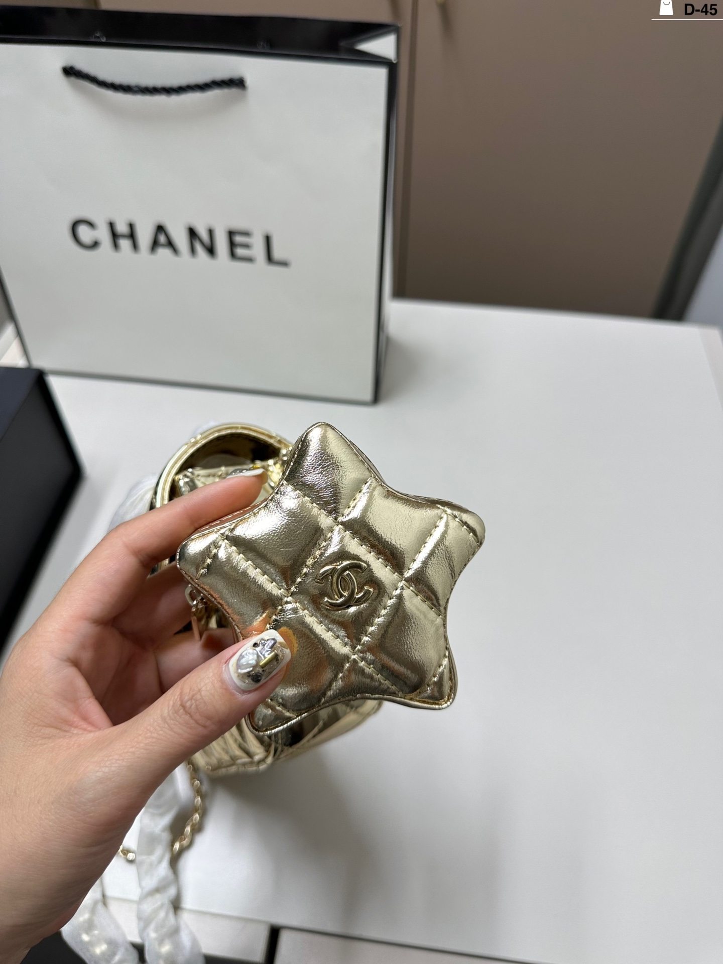 Chanel Patent Leather Chain Bag