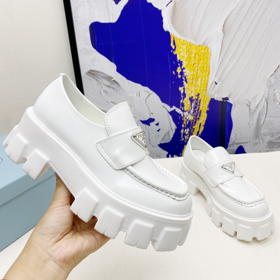 Prada Classic Catwalk Sheepskin Flats