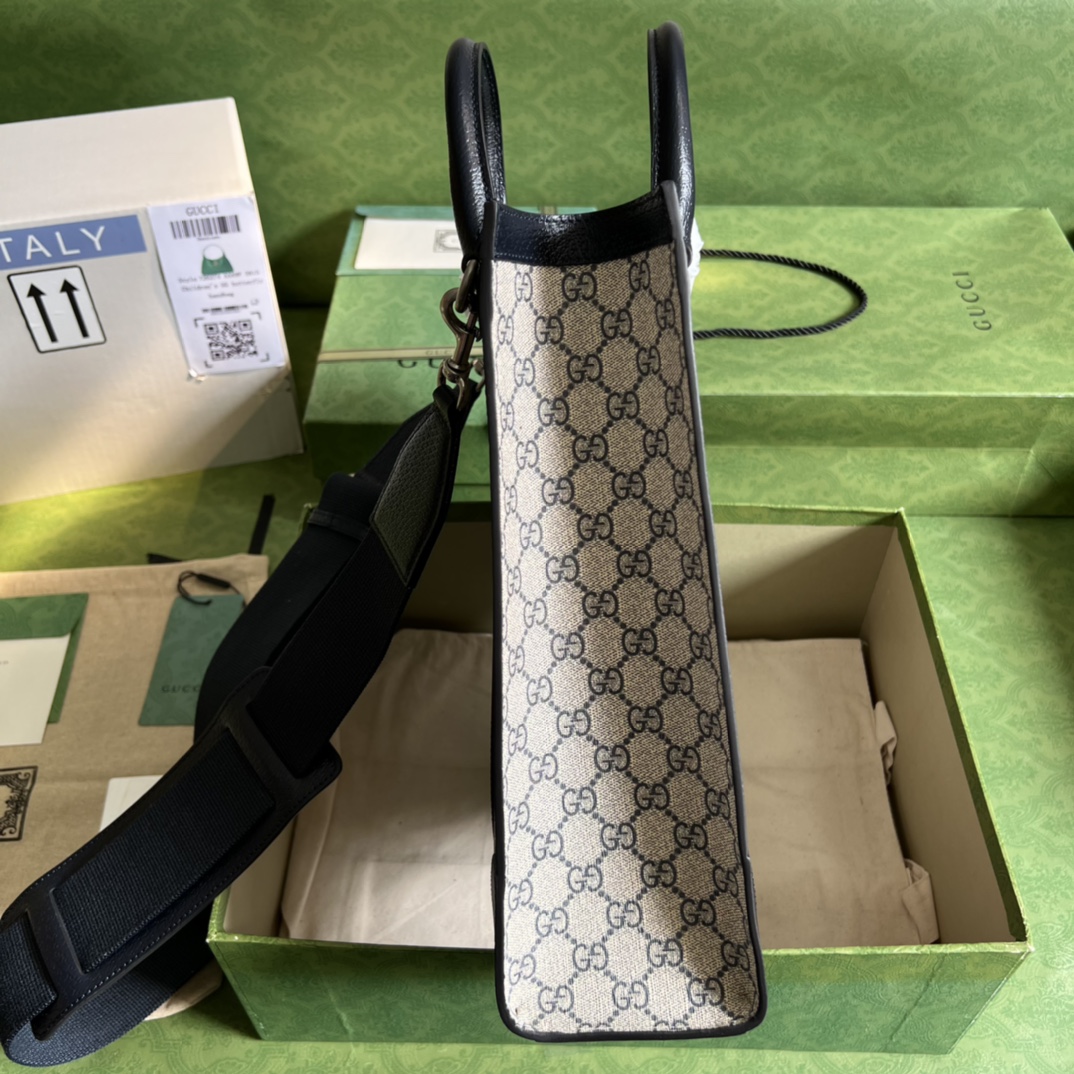 Gucci Classic Printed Premium Cowhide Large Handbag