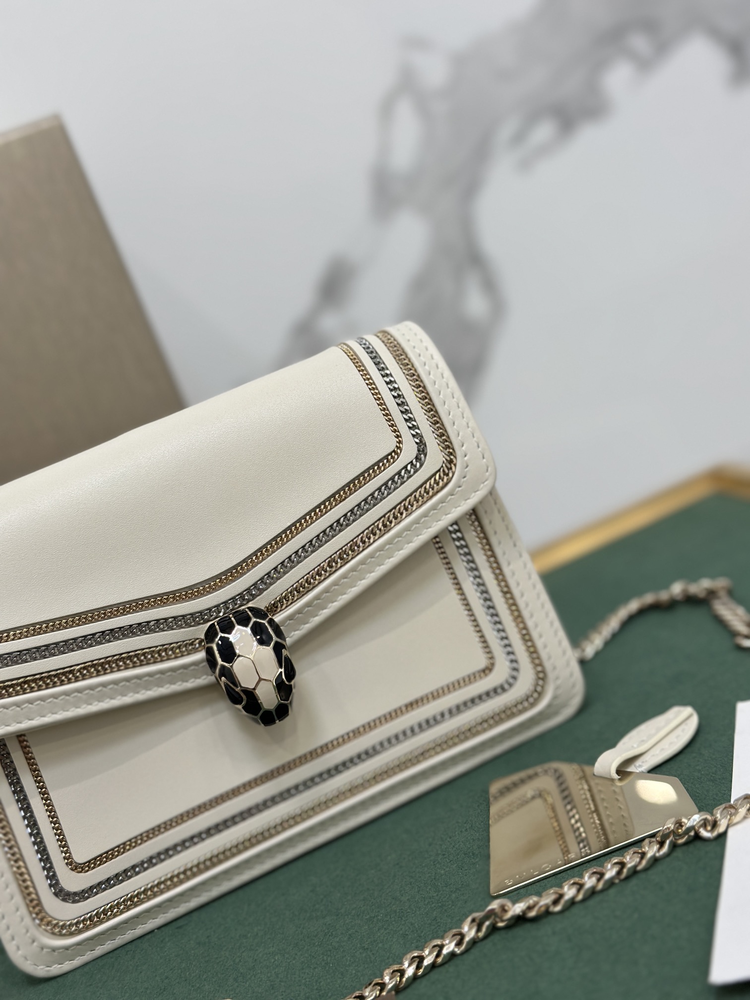 Bulgari Serpenti Diamond Blast Chain Bag