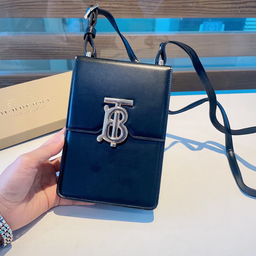 Burberry Leather Mini Crossbody Bag
