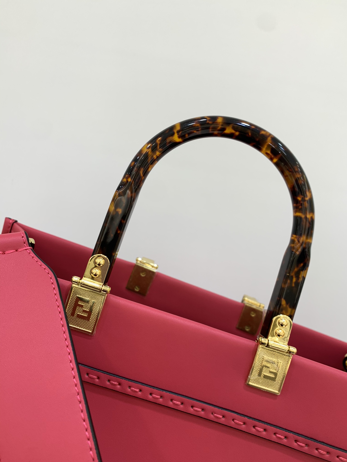 Fendi Soft Tweed Handbag Tote Bag