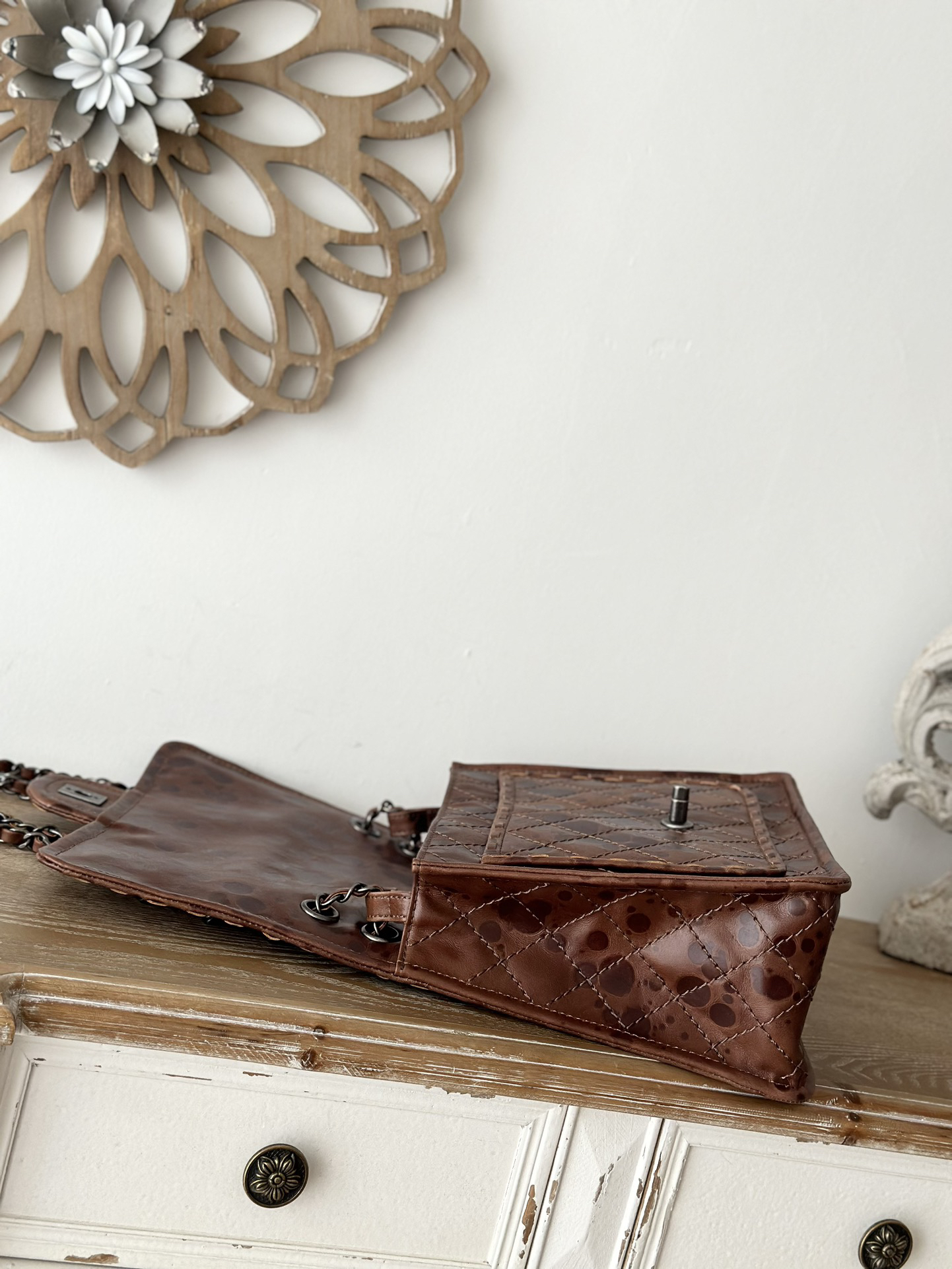 Chanel Resin Leather Flap Bag