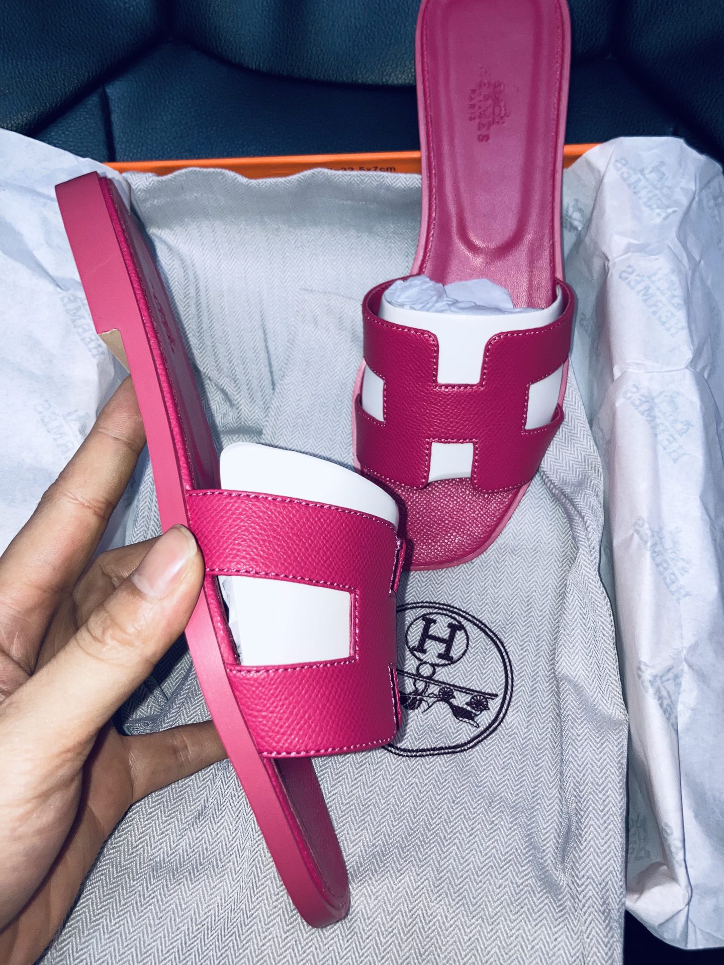 Hermes Cowhide Sandals