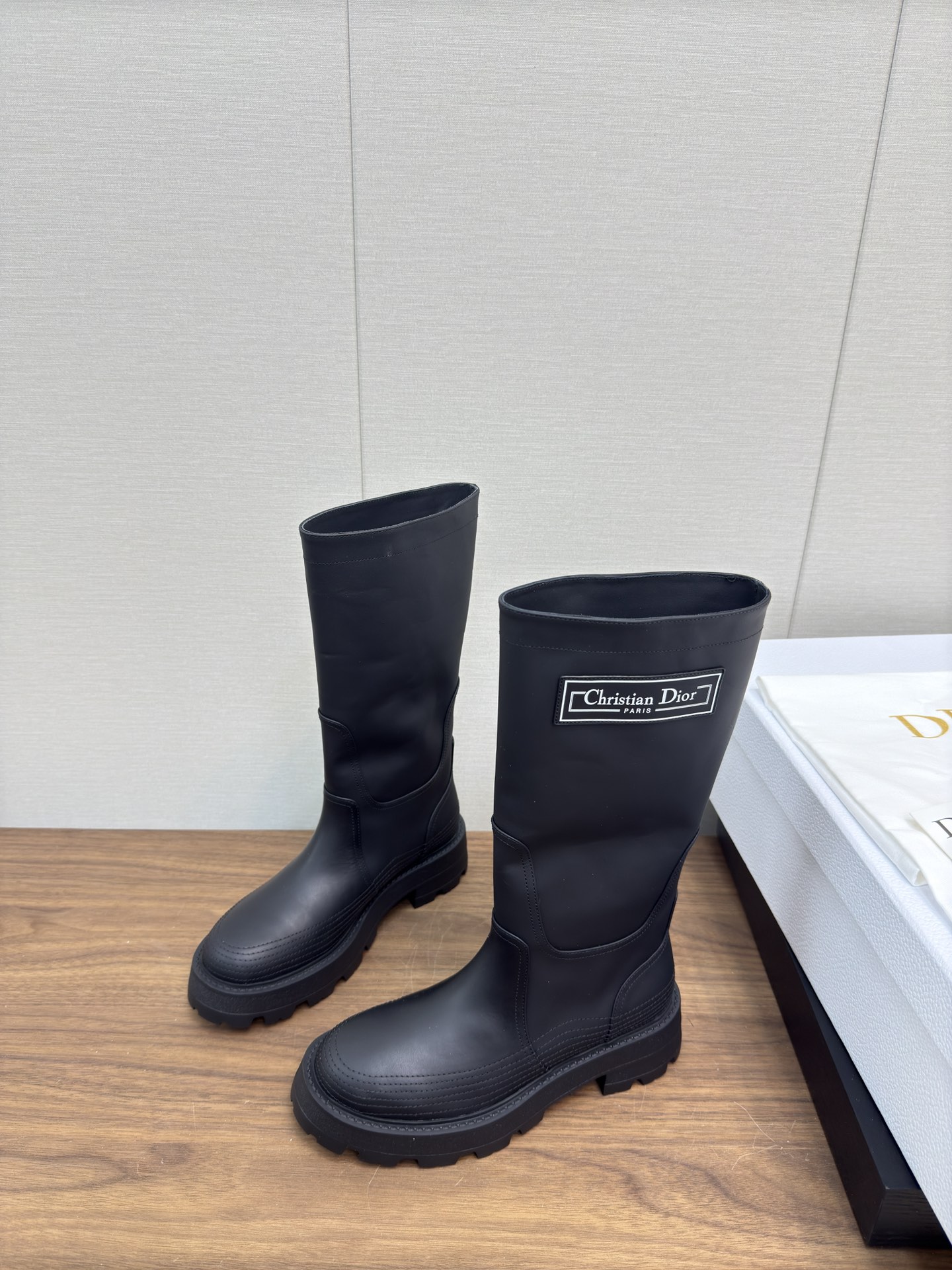 Dior Leather Rider Boots