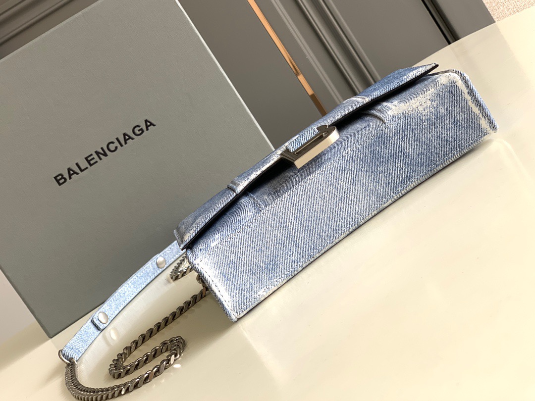 Balenciaga Denim Chain Bag