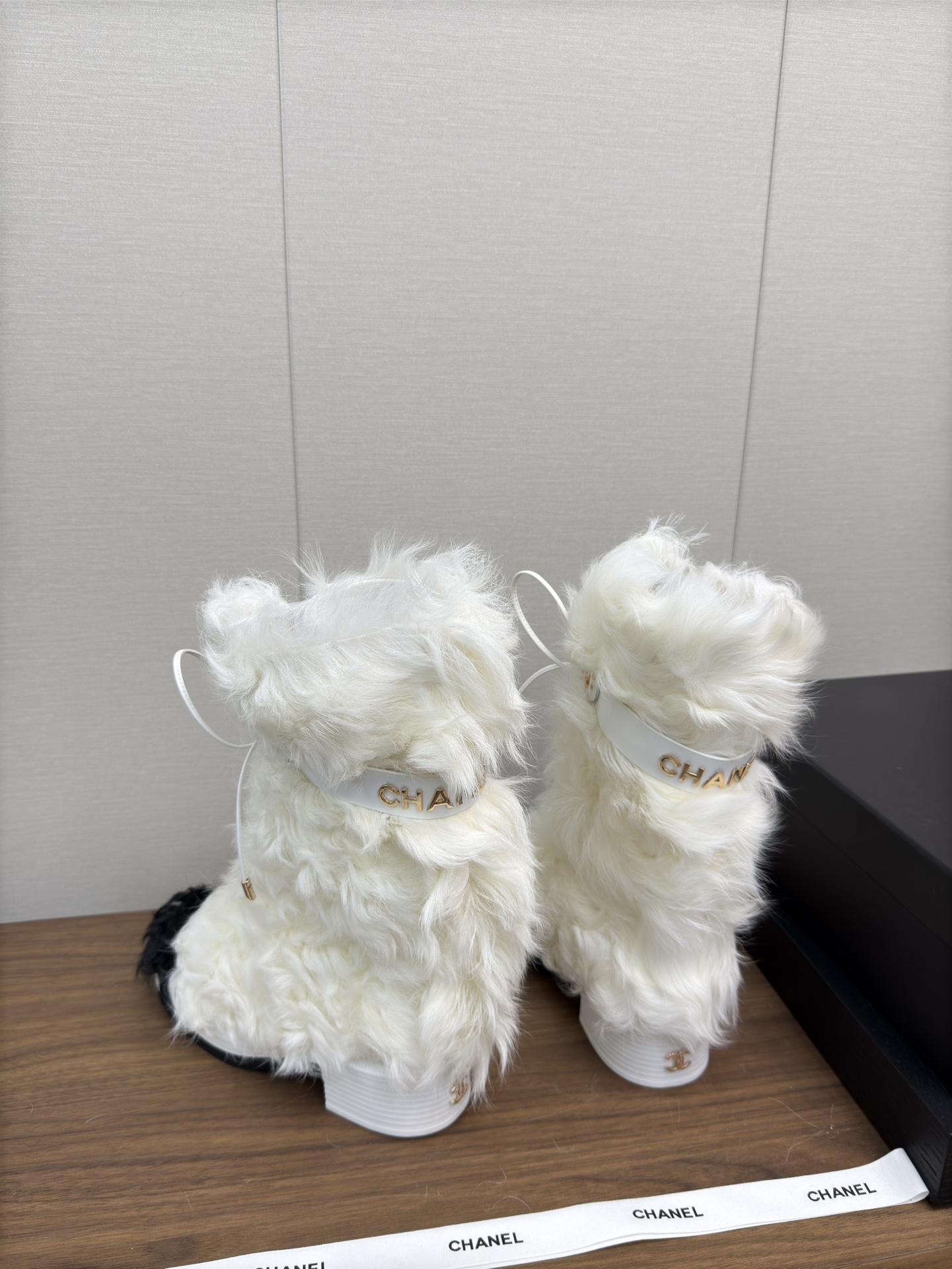 Chanel Furry Boots