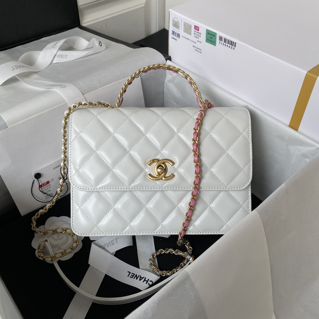 Chanel Elegant Lambskin Crossbody Bag
