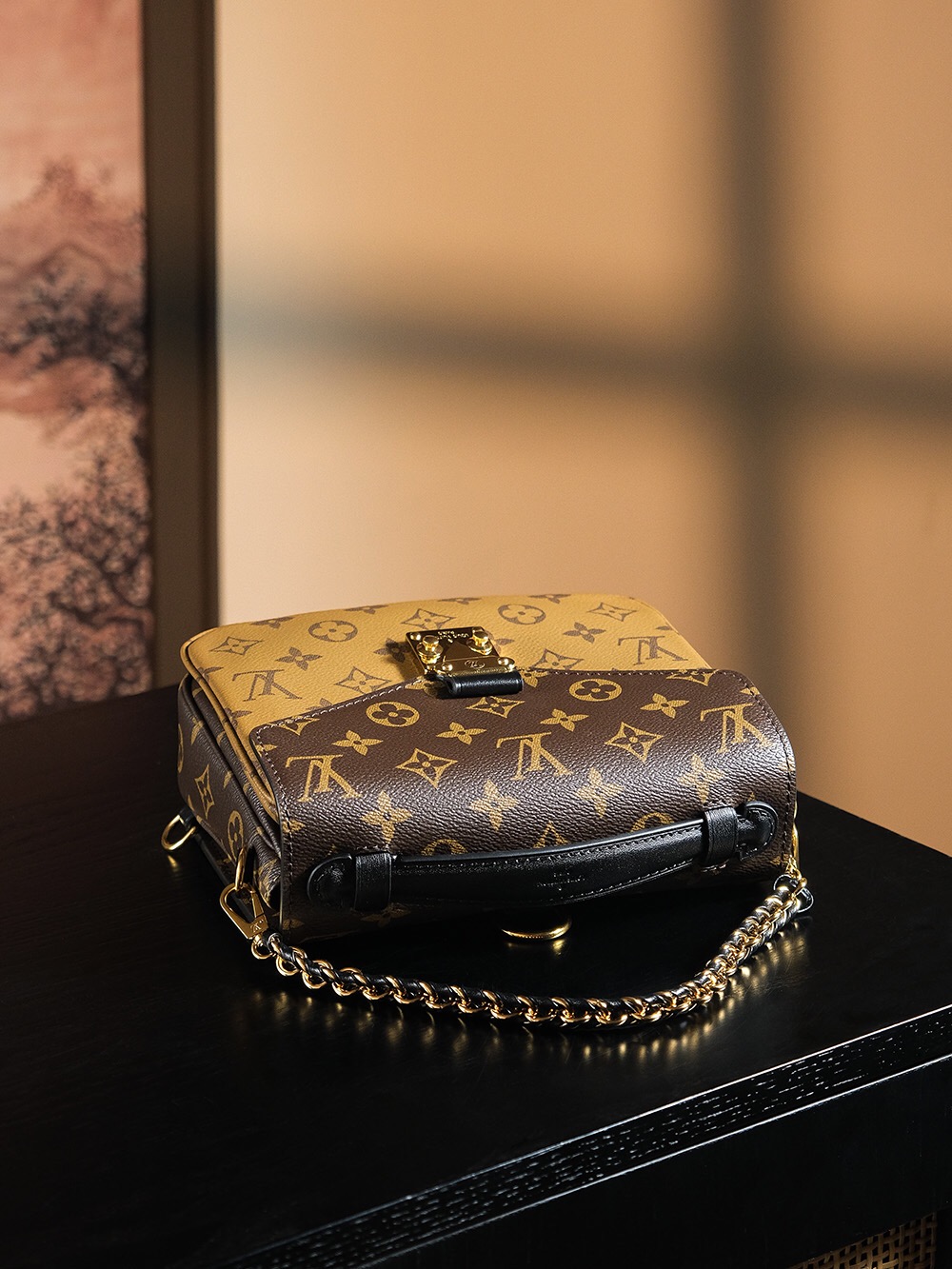 LV Chipped Courier Bag