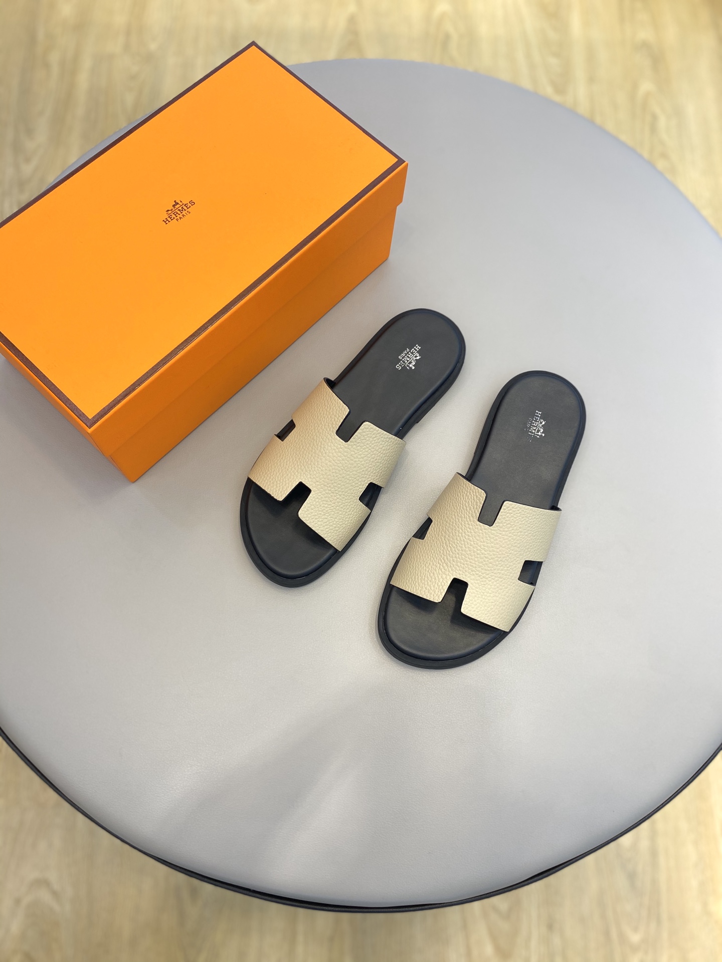 Hermès Classic H Logo Slip-On Sandals