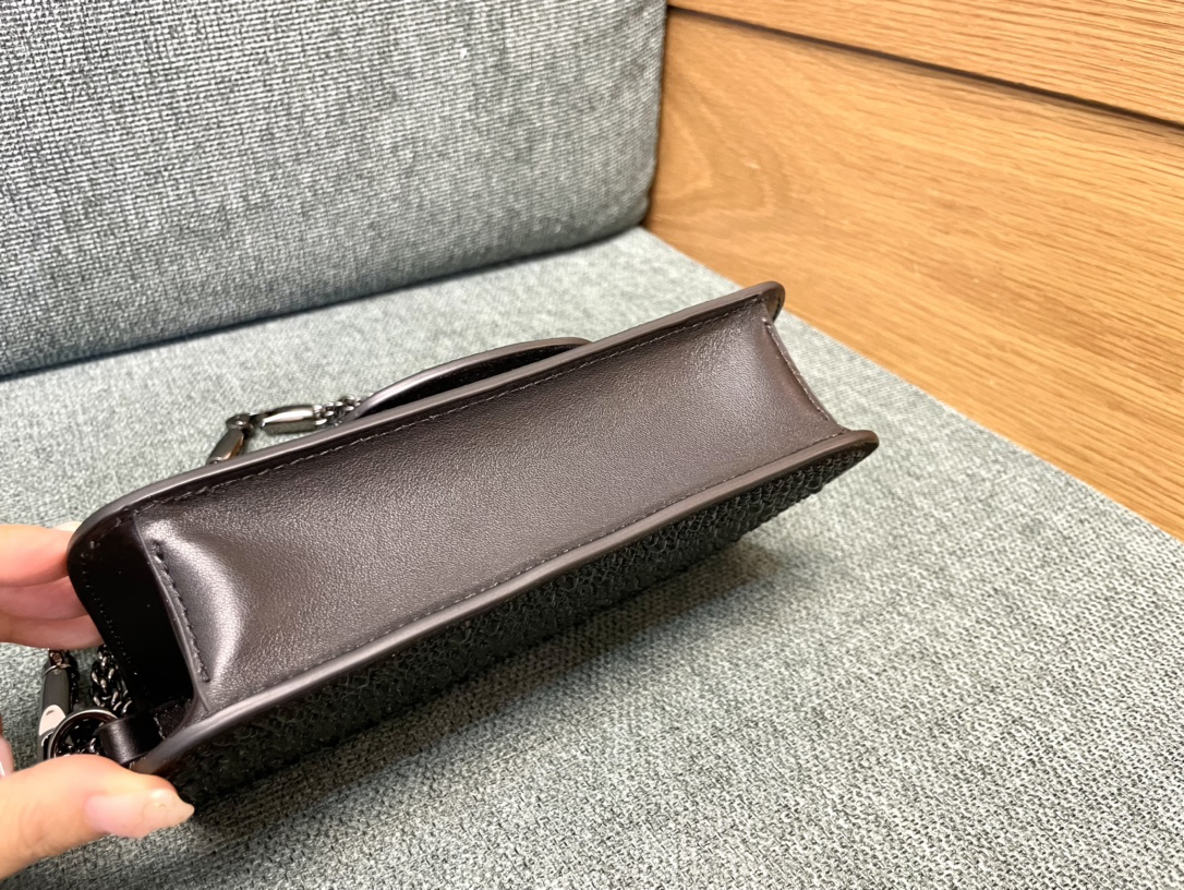 Valentino Calfskin Handbag with Embellished Diamonds